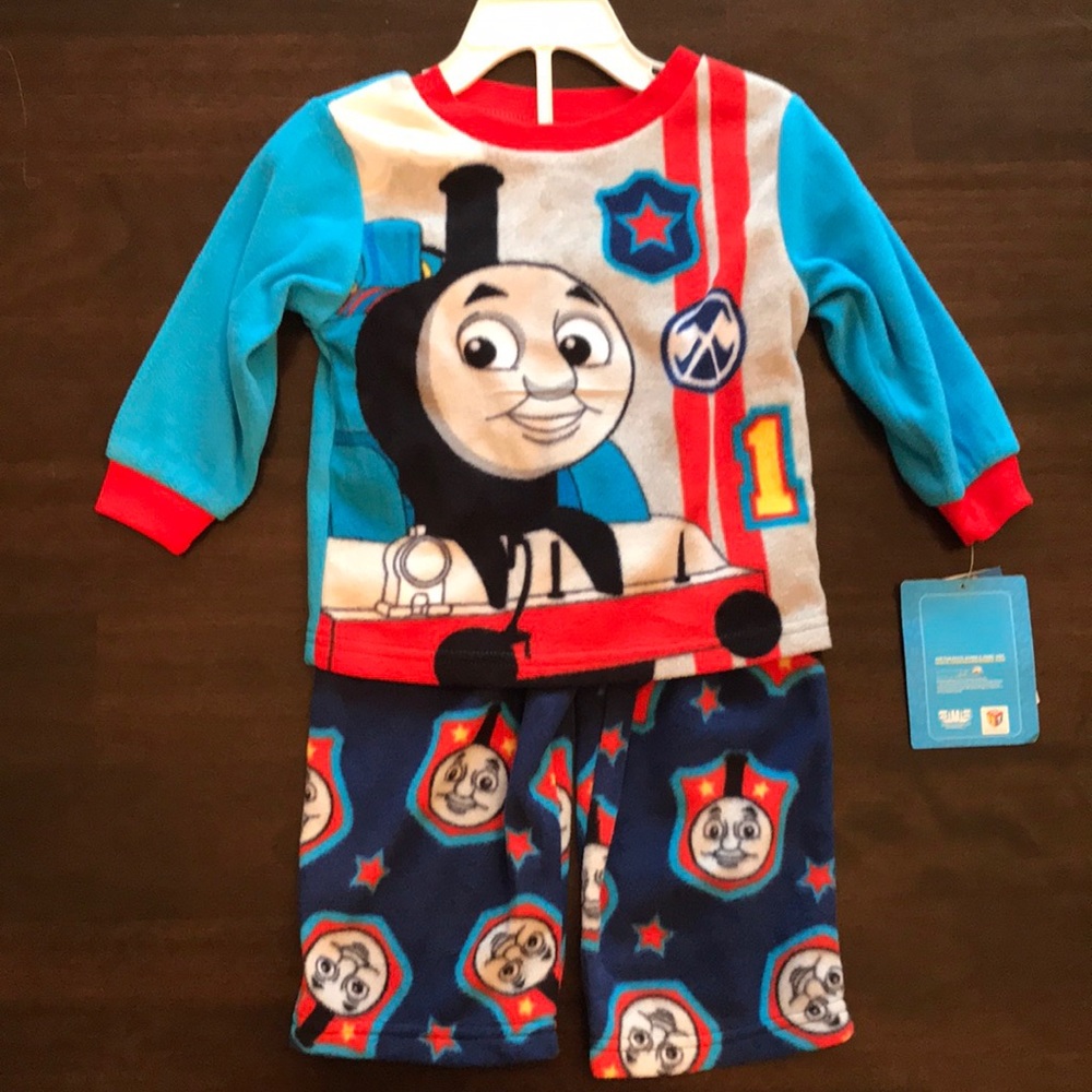 NWT Thomas & Friends Fleece Baby Boy’s Pajamas